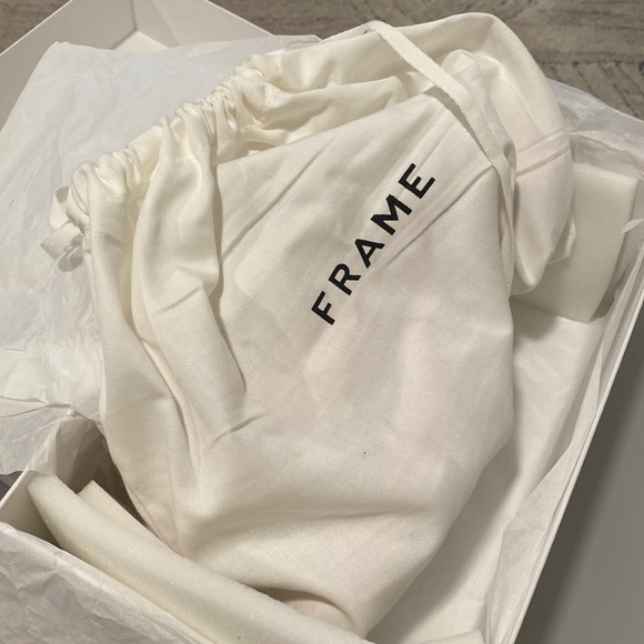 NIB Frame Demin La Isla Orange Suede Mule - EU 38 1/2 (US 8) - Picture 13 of 16